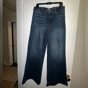 NWOT Good American Dark Blue Flare Jeans - 12/31